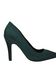 Top Secret green office shoes slightly pointed toe tip from velvet fabric 4 - StarShinerS.com