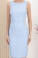 Rochie din stofa elastica albastru-deschis pana la genunchi tip creion - StarShinerS 4 - StarShinerS.ro