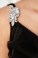 Rochie lycra neagra lunga accesorizata cu pietre stras - StarShinerS 6 - StarShinerS.ro