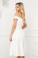 StarShinerS white occasional elegant cloche dress with a cleavage off shoulder flexible thin fabric/cloth 2 - StarShinerS.com
