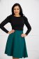 Green skirt cloche midi with pockets slightly elastic fabric - StarShinerS 5 - StarShinerS.com