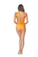 Cosita Linda orange luxurious altogether swimsuit frilled bare back 3 - StarShinerS.com