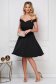 StarShinerS black occasional elegant cloche dress with a cleavage off shoulder flexible thin fabric/cloth 5 - StarShinerS.com