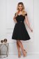 StarShinerS black occasional elegant cloche dress with a cleavage off shoulder flexible thin fabric/cloth 3 - StarShinerS.com