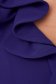 Purple dress slightly elastic fabric with ruffle details midi pencil - StarShinerS 5 - StarShinerS.com