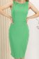Rochie din stofa elastica verde pana la genunchi tip creion - StarShinerS 3 - StarShinerS.ro