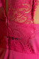 Top Secret pink office midi dress arched cut thin fabric 4 - StarShinerS.com