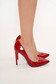 Pantofi rosi stiletto elegant din piele naturala cu toc inalt 2 - StarShinerS.ro