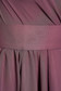 Ana Radu luxurious purple dress from veil fabric with inside lining cloche accessorized with tied waistband 5 - StarShinerS.com