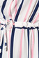 White dress casual daily with stripes flared midi 4 - StarShinerS.com