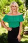 Bluza dama Top Secret verde casual cu croi larg umeri goi 1 - StarShinerS.ro