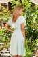 Rochie din scuba mint midi in clos volanase pe linia decolteului - StarShinerS 3 - StarShinerS.ro