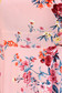 Rochie roz de zi in clos din material neelastic din material usor transparent cu imprimeu floral 4 - StarShinerS.ro
