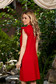 Red dress daily short cut flared short sleeves with rounded cleavage 2 - StarShinerS.com