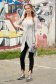 StarShinerS grey women`s blouse casual asymmetrical with deep cleavage wrap around with 3/4 sleeves 3 - StarShinerS.com