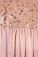 Lightpink dress occasional long asymmetrical from satin with sequin embellished details sleeveless 4 - StarShinerS.com