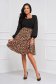 Brown skirt elastic cloth midi cloche - StarShinerS 3 - StarShinerS.com