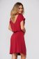 Red dress daily short cut straight with cut back 2 - StarShinerS.com