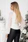 - StarShinerS ivory women`s blouse from elastic fabric long sleeved with easy cut 2 - StarShinerS.com