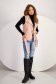 Dusty Pink Faux Leather Biker Vest accessorized with zippers - SunShine 6 - StarShinerS.com