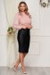 Bluza dama StarShinerS roz prafuit eleganta din material elastic cu croi larg cu maneci lungi 3 - StarShinerS.ro