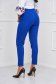 Blue tapered high-waisted trousers made of slightly elastic fabric - StarShinerS 2 - StarShinerS.com