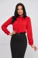 Red loose fit women`s blouse voile fabric - StarShinerS 1 - StarShinerS.com