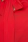 Bluza dama din voal rosie cu croi pe corp si guler tip esarfa - StarShinerS 5 - StarShinerS.ro