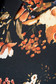 Rochie LaDonna neagra scurta eleganta din scuba cu croi in a cu guler cu buzunare si imprimeu floral 5 - StarShinerS.ro