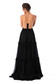 Ana Radu luxurious long cloche corset black dress with ruffle details and naked shoulders 2 - StarShinerS.com