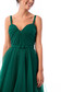 Ana Radu green occasional flaring cut dress with v-neckline from tulle 3 - StarShinerS.com