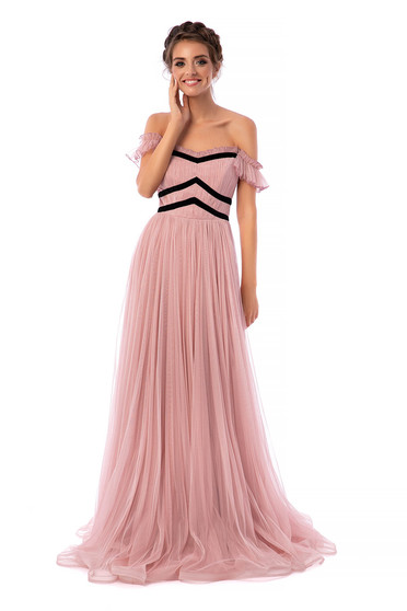 Rochie Ana Radu roz prafuit de lux