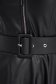 Rochie din piele ecologica neagra midi in clos cu accesoriu tip curea - SunShine 5 - StarShinerS.ro