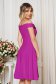 StarShinerS purple occasional elegant cloche dress with a cleavage off-shoulder flexible thin fabric/cloth 2 - StarShinerS.com