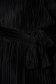 Rochie StarShinerS neagra midi cu un croi drept din catifea accesorizata cu cordon cu maneci trei-sferturi 4 - StarShinerS.ro