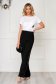 Black trousers elegant high waisted with crystal embellished details 3 - StarShinerS.com