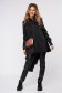 Black women`s blouse with collar long sleeve flared 3 - StarShinerS.com