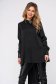 Black women`s blouse with collar long sleeve flared 1 - StarShinerS.com