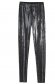 Black tights long medium waist with elastic waist with sequins 5 - StarShinerS.com