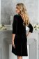 StarShinerS black dress occasional from velvet short cut loose fit with crystal embellished details 3 - StarShinerS.com