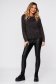 Black sweater loose fit knitted fabric 3 - StarShinerS.com