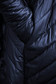Darkblue jacket casual midi from slicker asymmetrical flaring cut zipper fastening 4 - StarShinerS.com