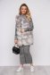 Grey dress casual daily long pencil with turtle neck knitted arched cut 3 - StarShinerS.com