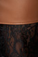 Brown skirt clubbing with lace details accessorized with belt arched cut 4 - StarShinerS.com