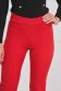 StarShinerS red trousers office high waisted slightly elastic fabric with pockets conical 5 - StarShinerS.com
