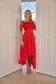 Asymmetric Red Veil and Lace Dress in Flare - StarShinerS 1 - StarShinerS.com