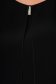 Bluza dama neagra office scurta din voal cu croi larg asimetrica cu accesorii metalice 4 - StarShinerS.ro