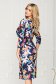 Rochie eleganta midi tip creion din bumbac cu maneca lunga si imprimeuri 2 - StarShinerS.ro