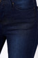 Pantaloni Top Secret albastru-inchis casual conici din denim cu talie inalta si buzunare 4 - StarShinerS.ro