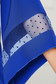 Rochie StarShinerS albastra midi de ocazie din stofa cu croi tip balon captusita pe interior cu maneci clopot 4 - StarShinerS.ro